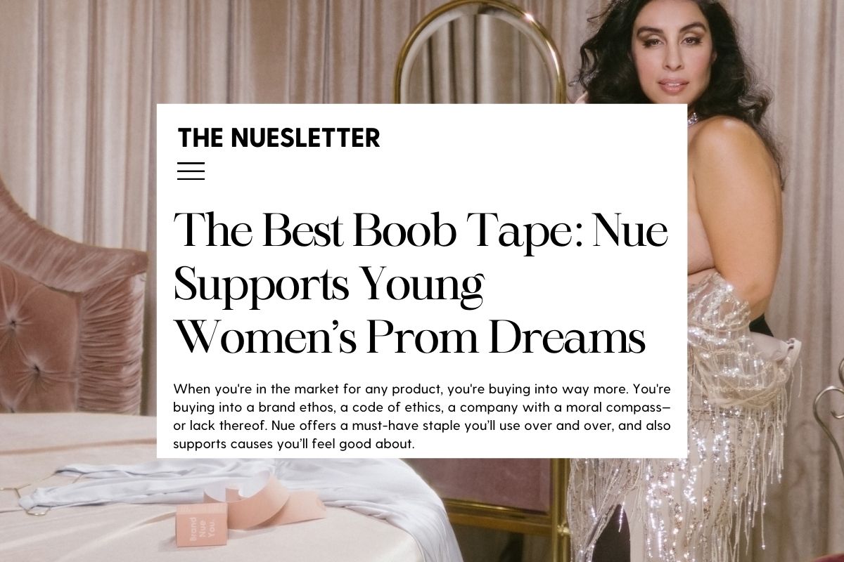 The best boob tape brand, Nue, offers 10 high school students a free glam day.