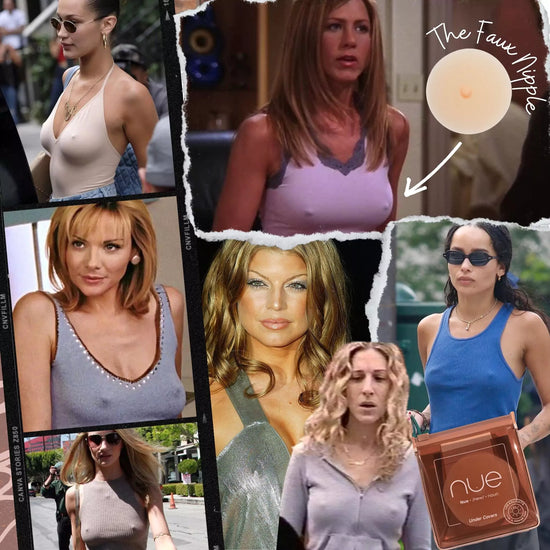 Under Covers + Headlights: Dark Silicone Tape for Boob Model Look| Nue