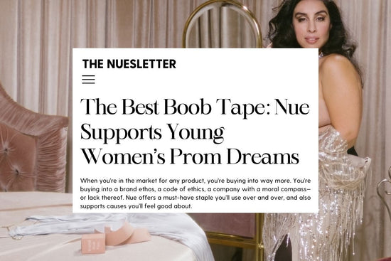 The best boob tape brand, Nue, offers 10 high school students a free glam day.