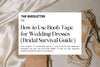 How to Use Boob Tape for Wedding Dresses (Bridal Survival Guide)
